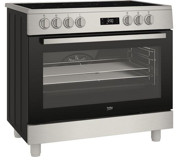 BEKO GF17300GXNS 90 cm Electric Range Cooker - Stainless Steel image number 1
