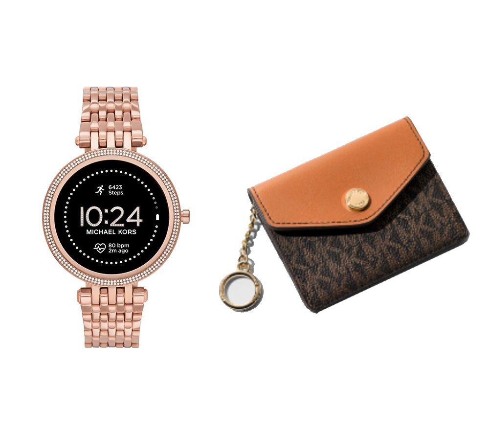 Buy MICHAEL KORS Darci Gen 5E MKT5128 Smartwatch & Coin Purse Bundle - Rose  Gold, Mesh Strap | Currys