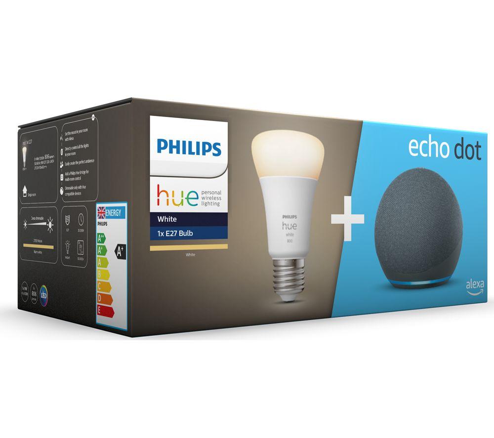 Pack de 2 bombillas Philips Hue White - Bluetooth - E27 - 9,5 W - Philips  Hue