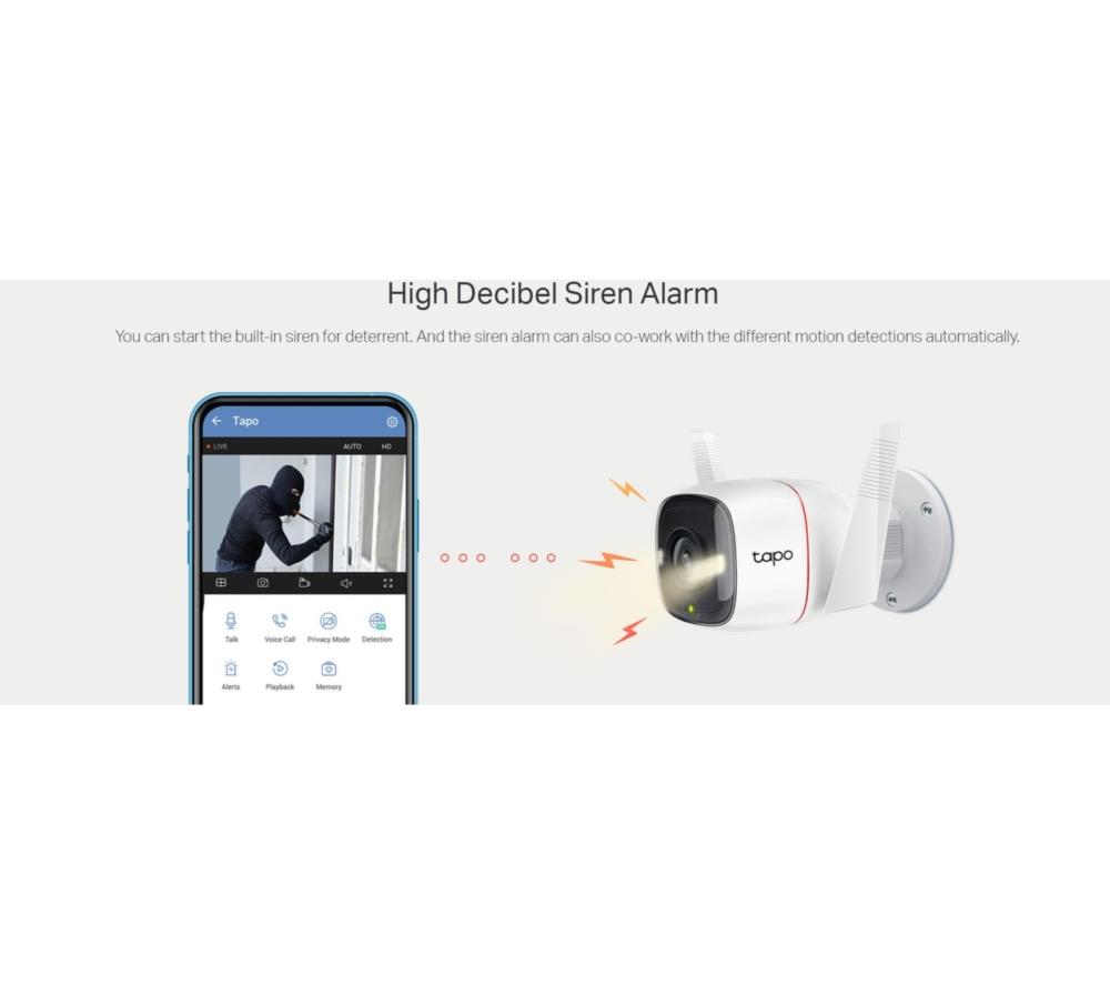 TP-LINK Tapo C320WS 2K WiFi Outdoor Security Camera image number 9 of 14