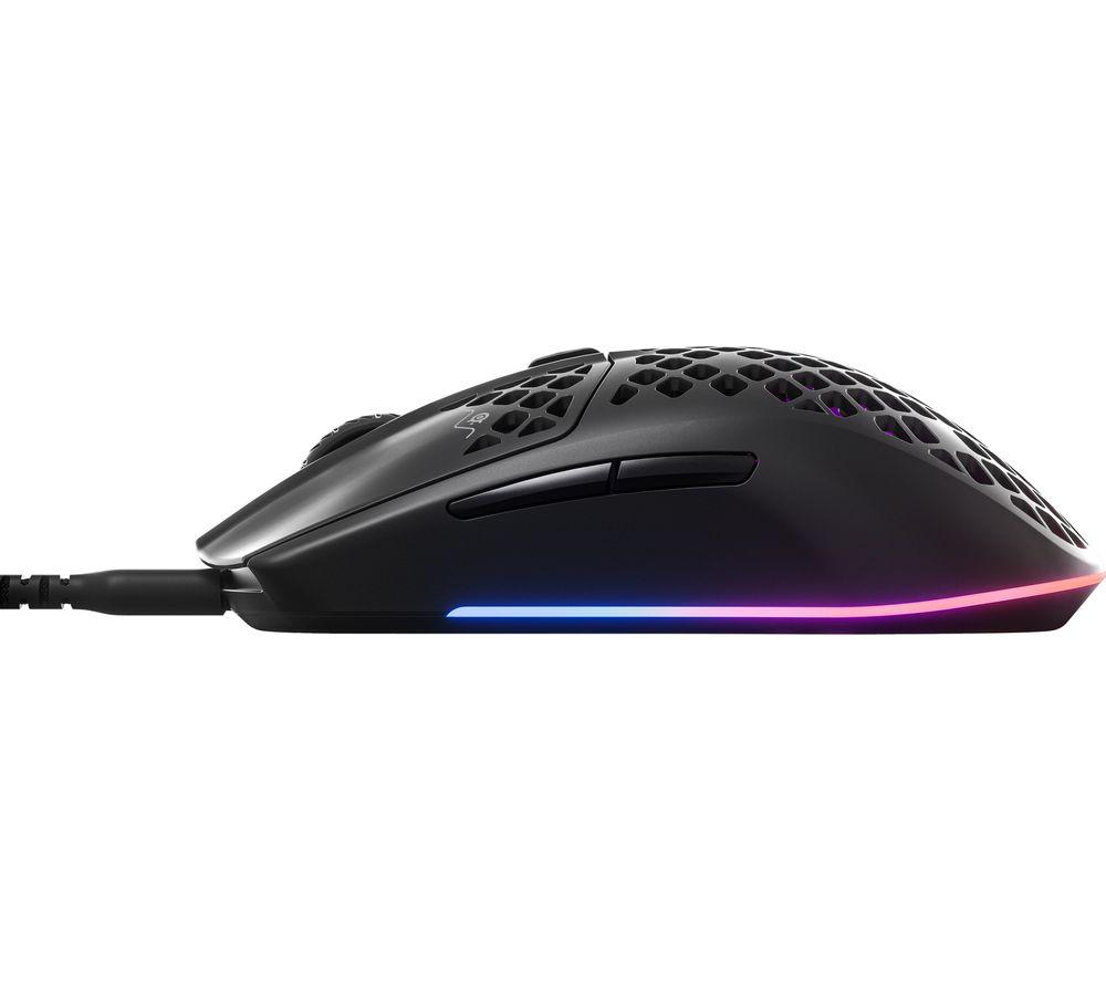 STEELSERIES Aerox 3 2022 RGB Optical Gaming Mouse image number 2 of 5