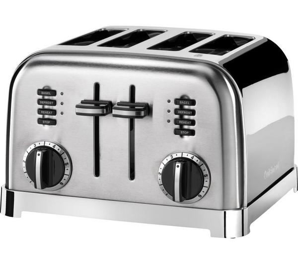 Brushed Stainless Cuisinart CPT-180 Metal Classic 4-Slice toaster 
