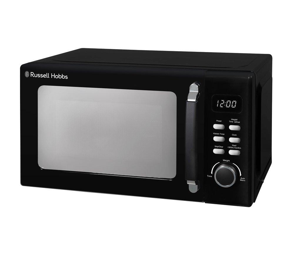 RUSSELL HOBBS Stylevia RHM2026B Compact Solo Microwave - Black image number 2 of 10