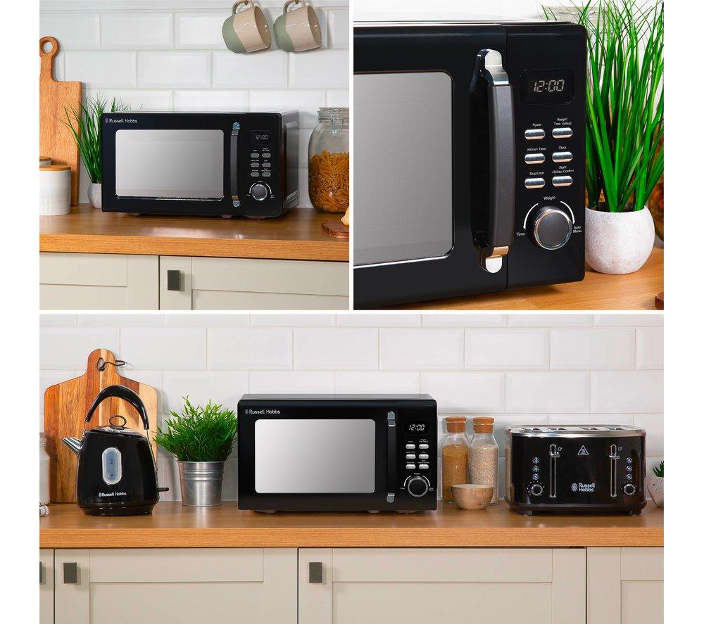 RUSSELL HOBBS Stylevia RHM2026B Compact Solo Microwave - Black image number 10 of 10