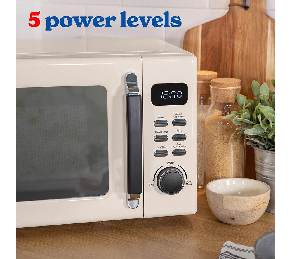 RUSSELL HOBBS Stylevia RHM2026C Compact Solo Microwave - Cream image number 7 of 9