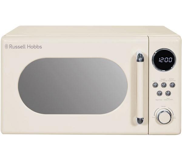 Buy RUSSELL HOBBS Retro RHM2044C Compact Solo Microwave - Cream