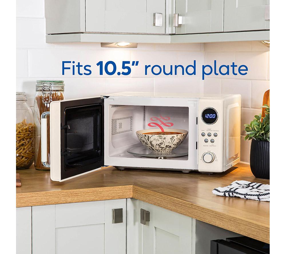 RUSSELL HOBBS Retro RHM2044C Compact Solo Microwave - Cream image number 6 of 10