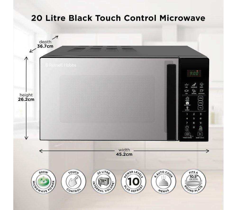 RUSSELL HOBBS RHMT2004B Solo Microwave - Black image number 4 of 10