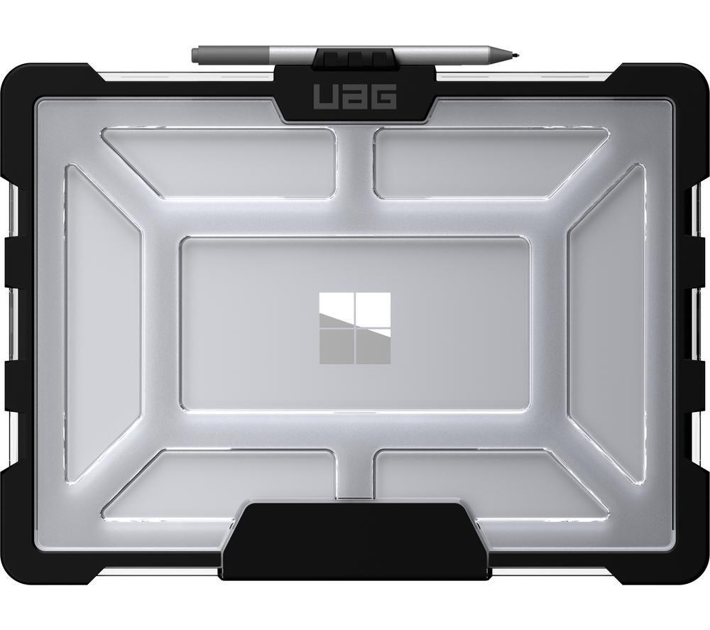 Image of UAG Rugged 13.5" Surface Laptop 3 & 4 Hardshell Case - Clear & Black, Silver/Grey