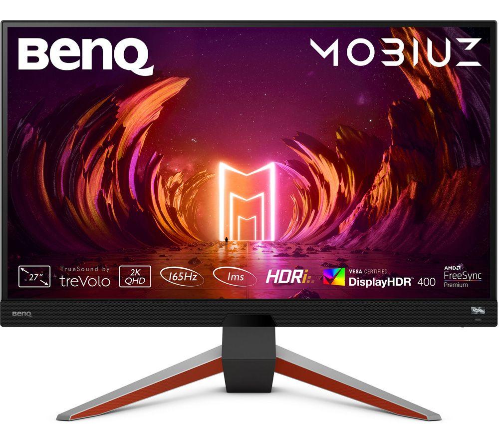 BENQ Mobiuz EX2710Q Quad HD 27 IPS Gaming Monitor - Red & Grey, Red,Silver/Grey,Black