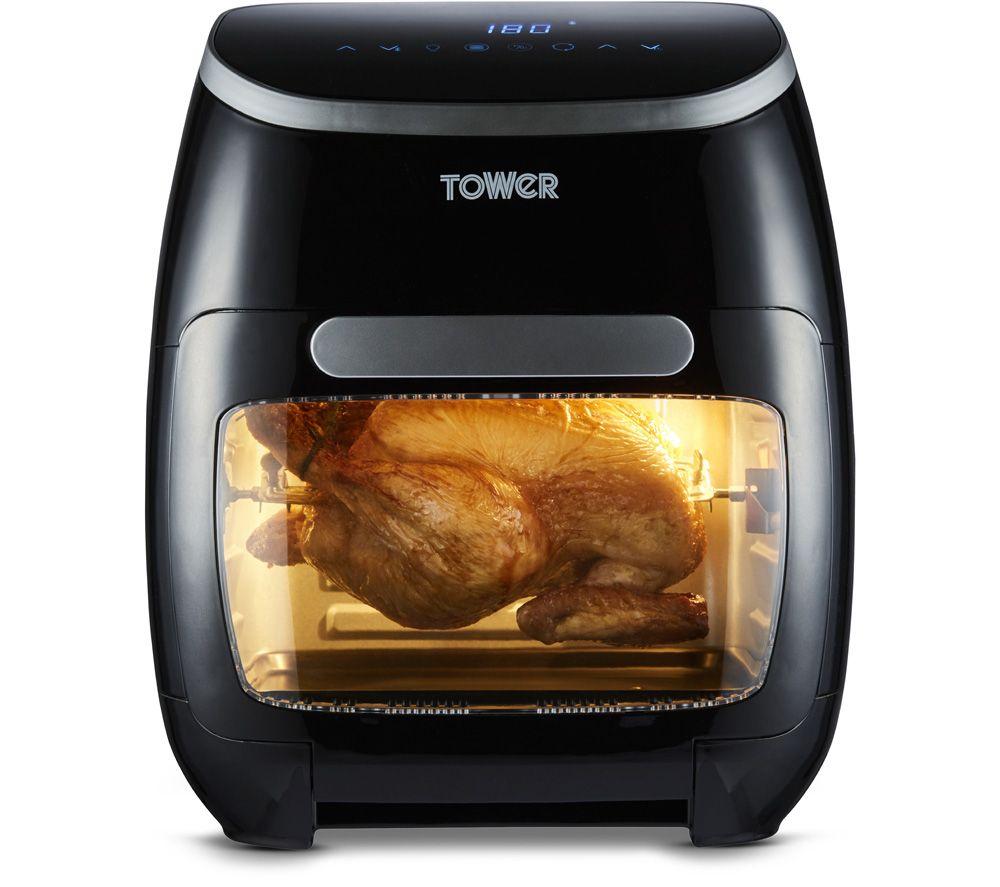 TOWER Xpress Pro Combo 10 in 1 Air Fryer - Black, Black