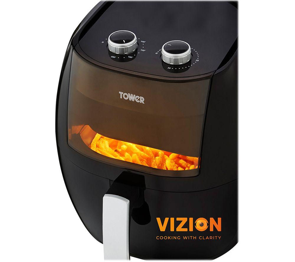 Tower T17087 Vortx Compact Air Fryer, 2L, 1000W, Black, New & Sealed