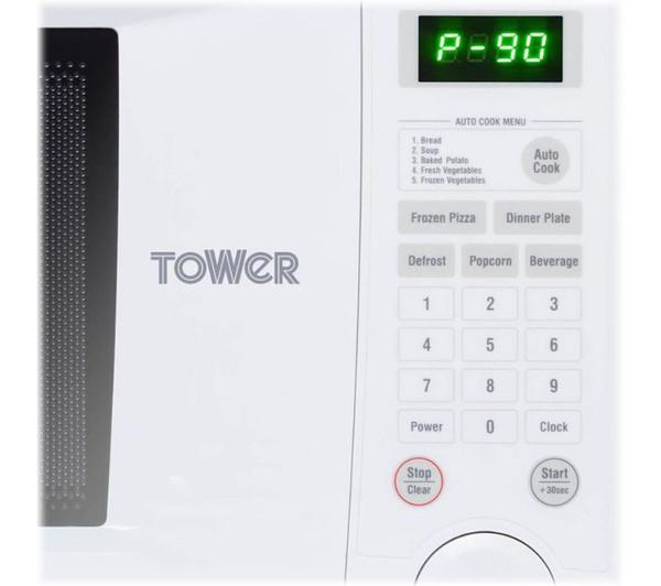 TOWER KOR1N0AT Solo Microwave - White image number 4
