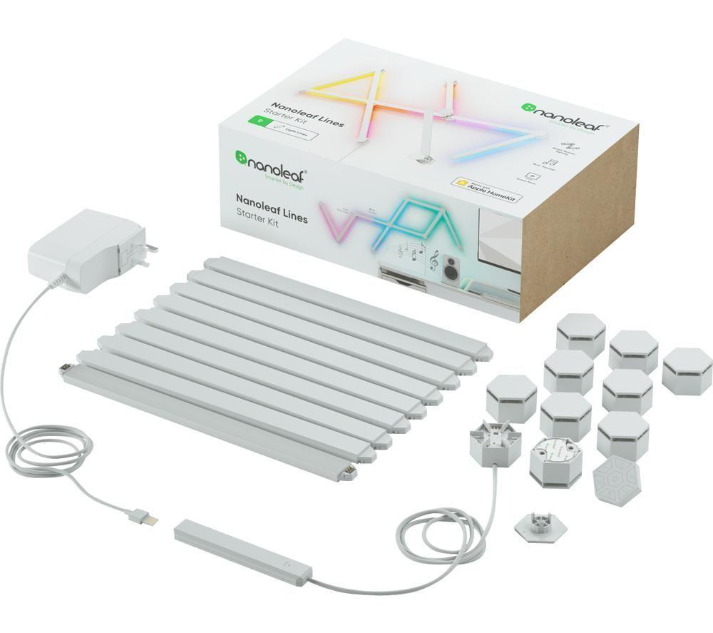 NANOLEAF Lines Smart Lights Starter Kit - Pack of 9 image number 5 of 6