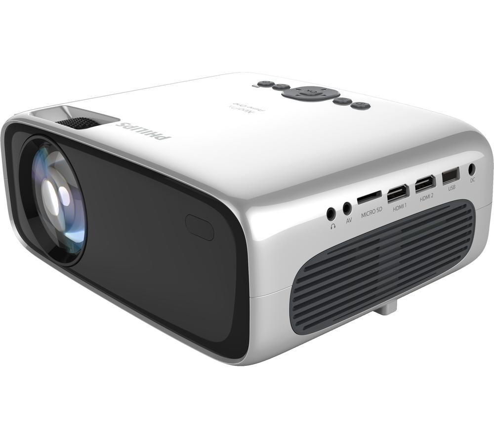 PHILIPS NeoPix Prime One NPX535 Smart HD Ready Home Cinema Projector - Black & Grey, Black,Silver/Gr