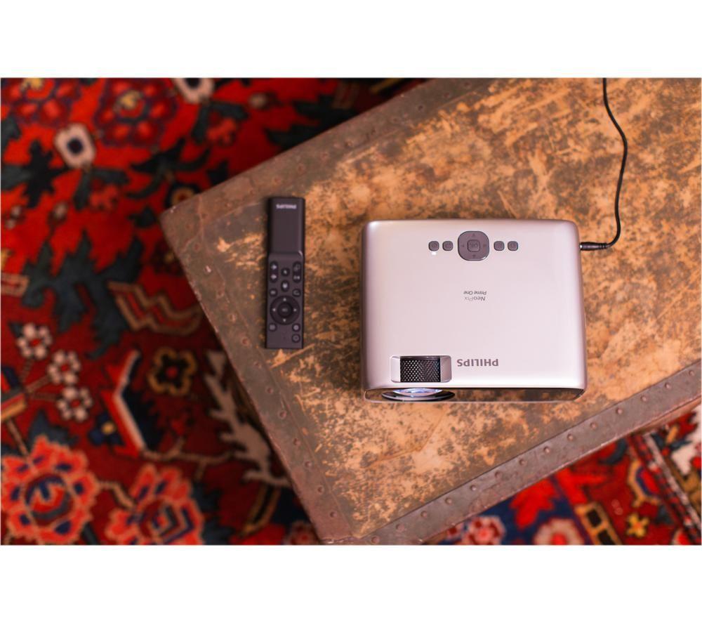 PHILIPS NeoPix Prime One NPX535 Smart HD Ready Home Cinema Projector - Black & Grey image number 8 of 9