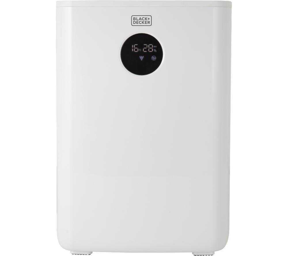 BLACK  DECKER BXEH60002GB Portable Dehumidifier with Air Purifier - White