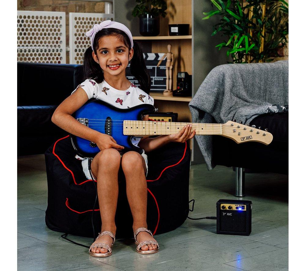3RD AVENUE 1/4 Size Kids Electric Guitar Bundle - Blueburst image number 5 of 6