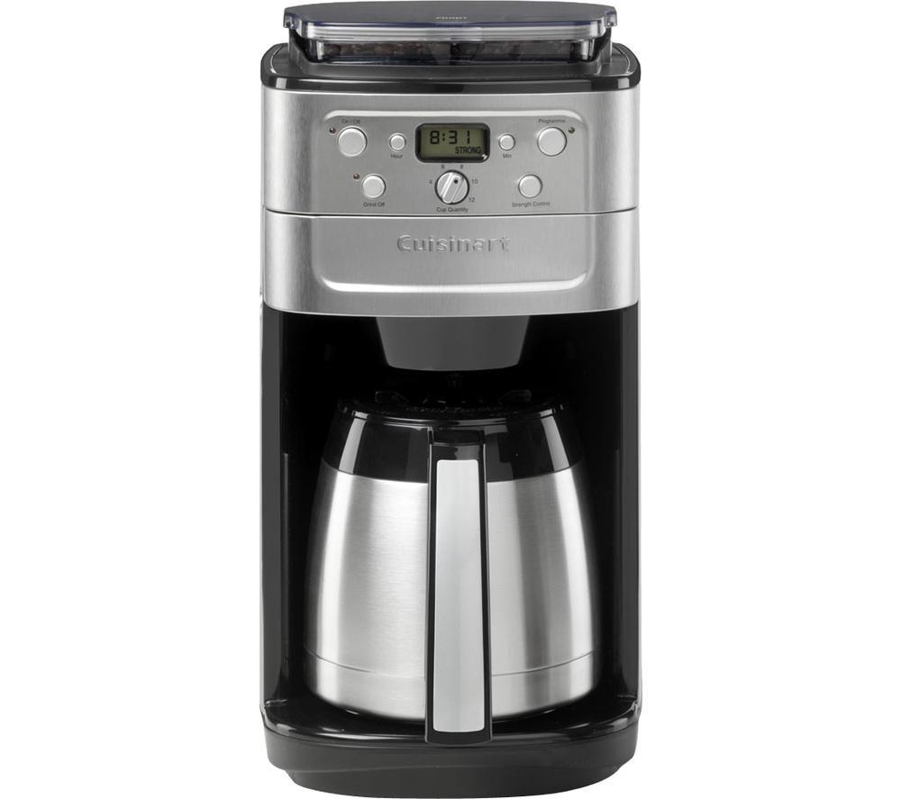 Cuisinart Grind & Brew Plus DGB900BCU Filter Coffee Machine – Silver & Black