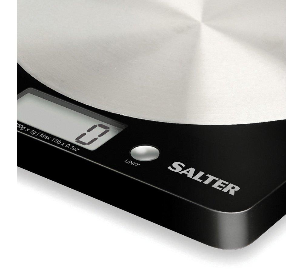 Buy Salter Disc 1036 Bkssdr Digital Kitchen Scales Black Currys