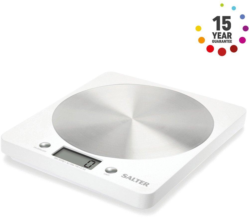 SALTER Disc 1036 WHSSDR Digital Kitchen Scales - White image number 2 of 7