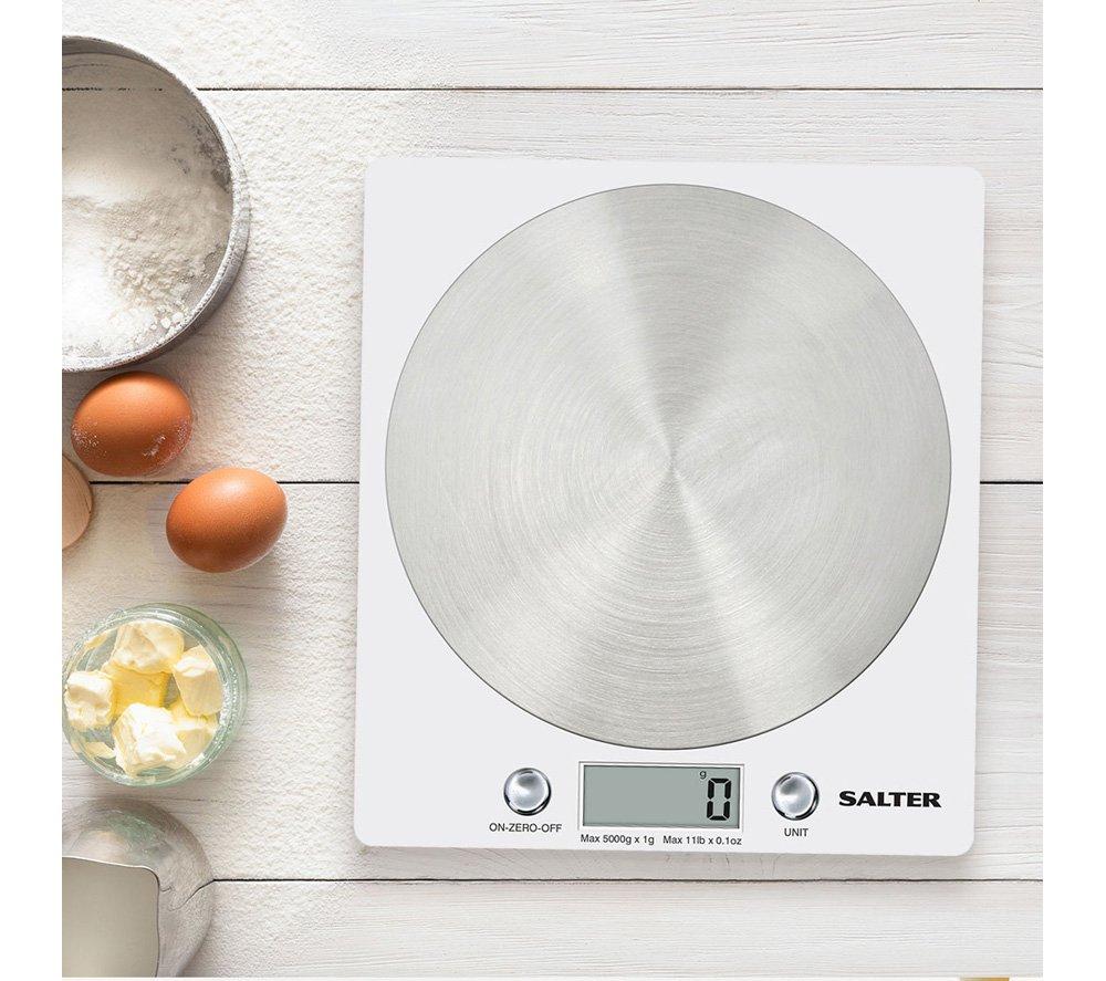 SALTER Disc 1036 WHSSDR Digital Kitchen Scales - White image number 3 of 7