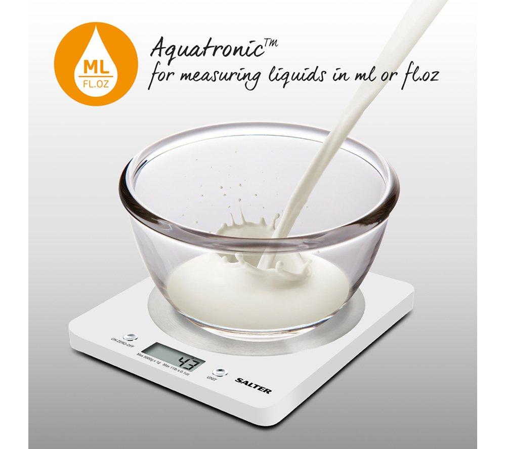 SALTER Disc 1036 WHSSDR Digital Kitchen Scales - White image number 5 of 7