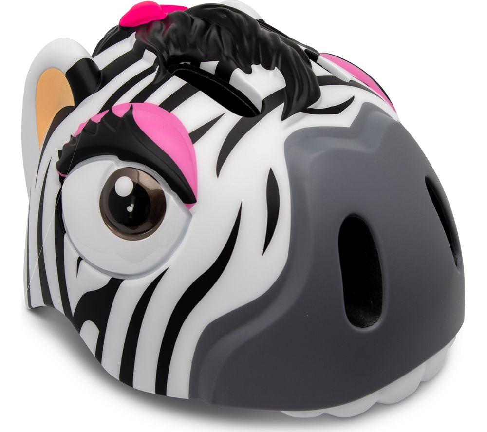 CRAZY SAFETY Zebra Bicycle Helmet - Black & White