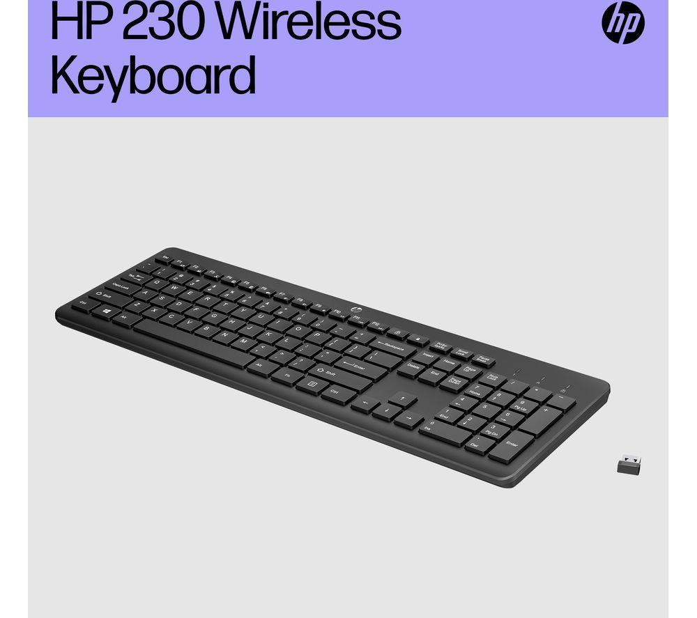 Hp CLAVIER HP 230 WIRELESS KEYBOARD - NOIR