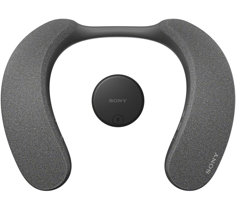 SONY SRS-NS7 Neckband Speaker with Dolby Atmos - Black, Black