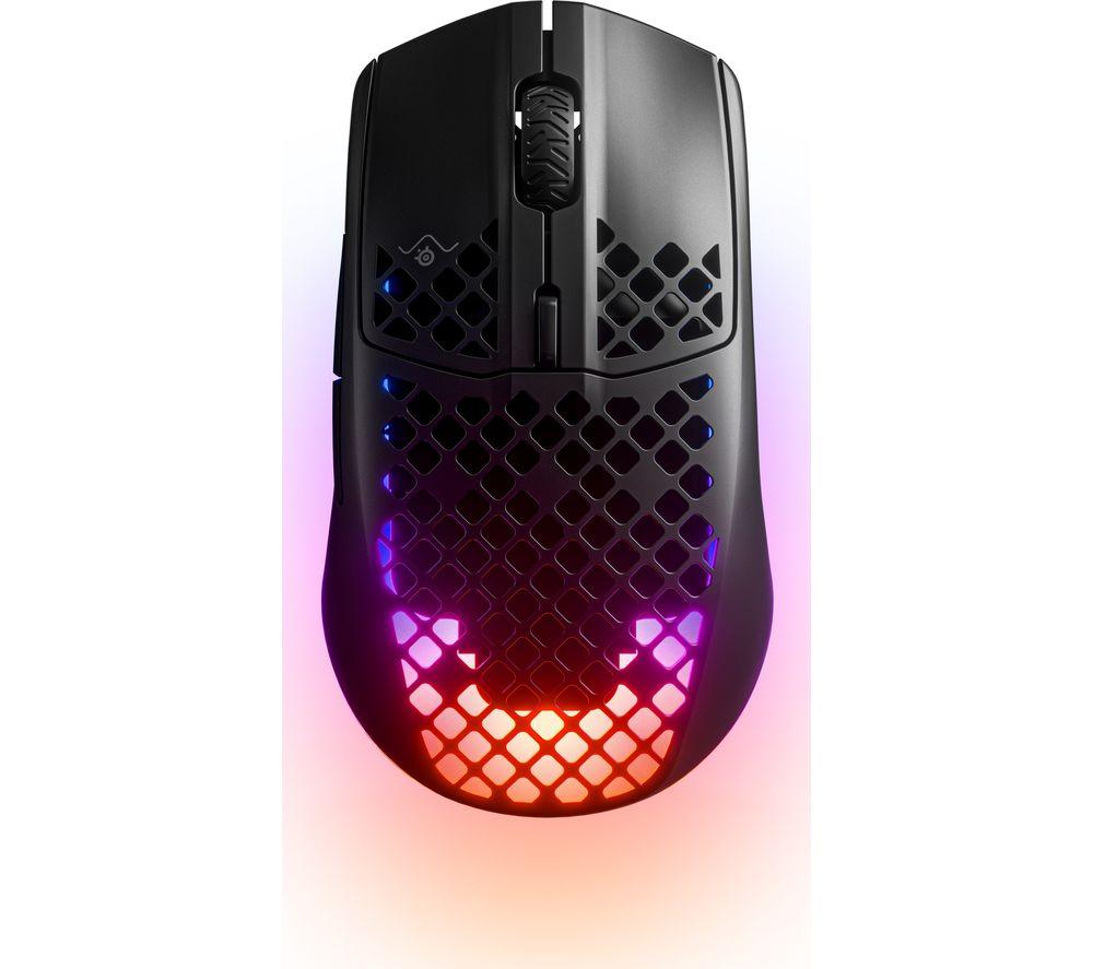 STEELSERIES Aerox 3 Onyx RGB Wireless Optical Gaming Mouse, Black