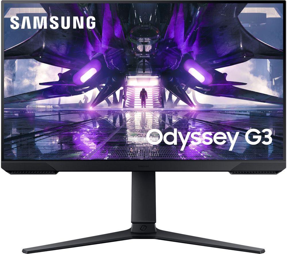 Image of SAMSUNG Odyssey G3 LS24AG320NUXXU Full HD 24" VA LCD Gaming Monitor - Black, Black