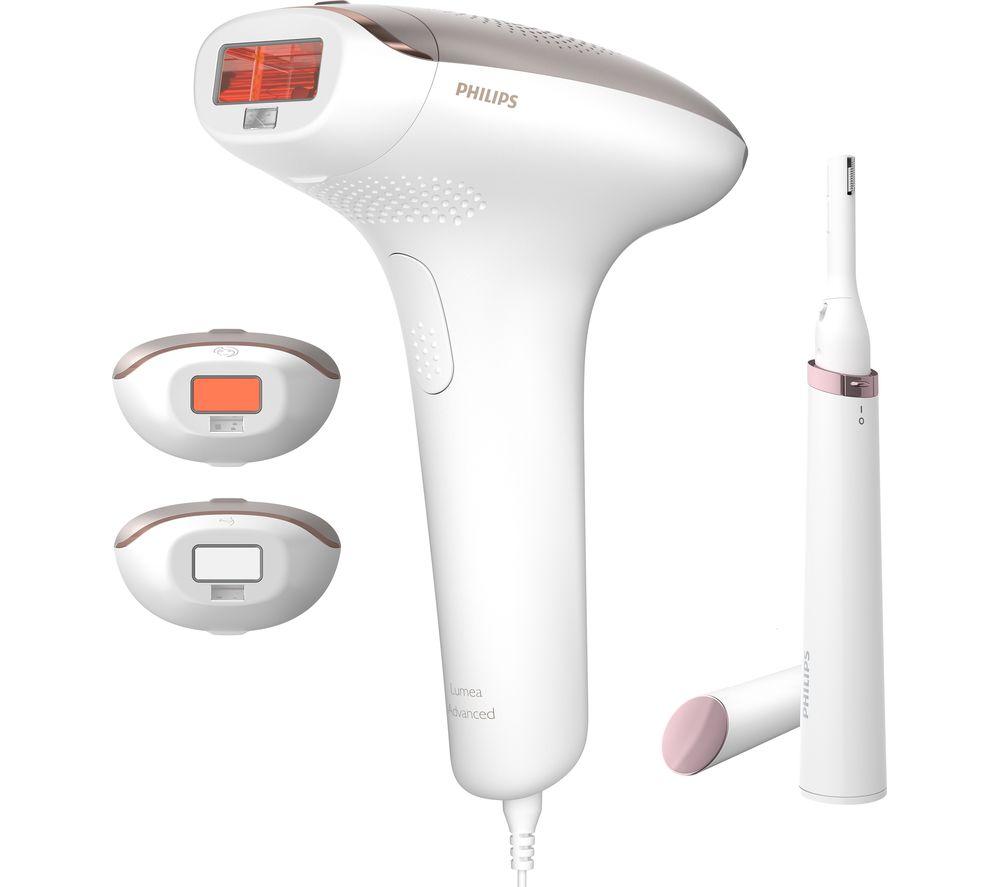 PHILIPS Lumea IPL 7000 Series BRI923/00 IPL Hair Removal System with Pen Trimmer - White, White