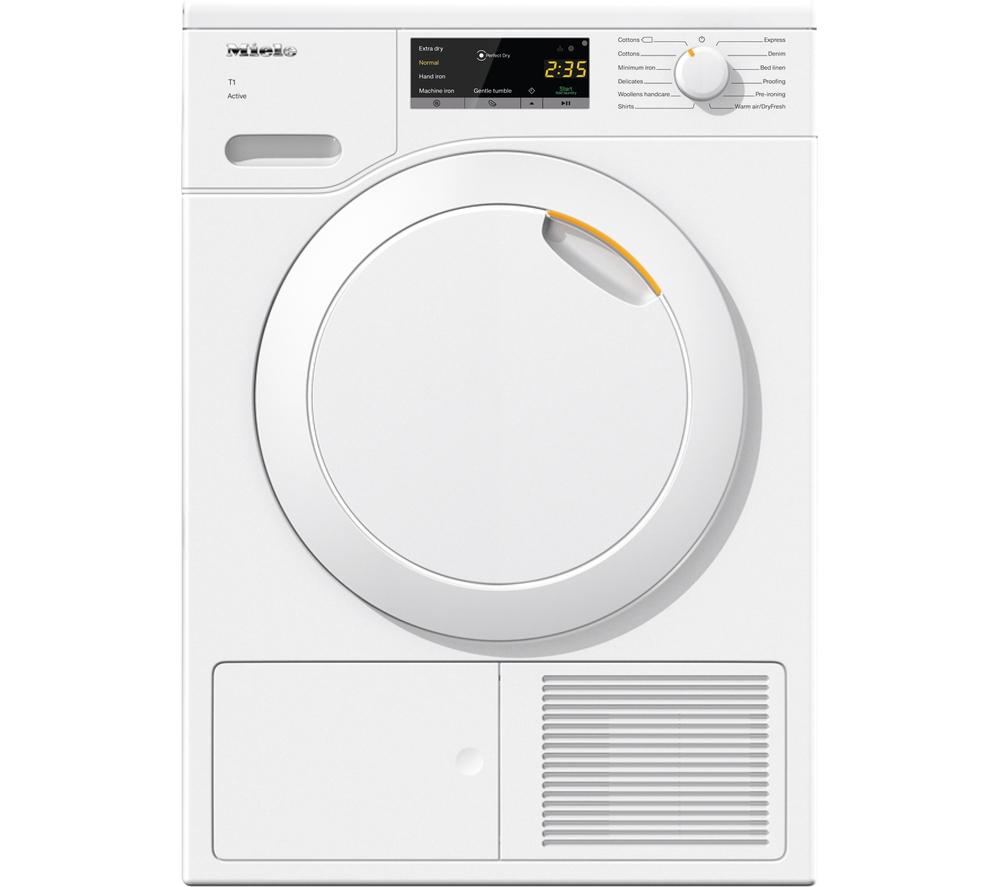 MIELE T1 Active TCA220WP 7 kg Heat Pump Tumble Dryer – White, White