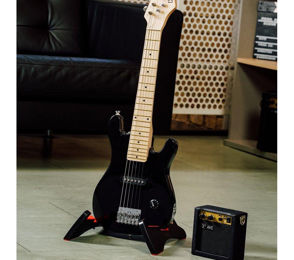3RD AVENUE 1/4 Size Kids Electric Guitar Bundle - Black image number 6 of 9