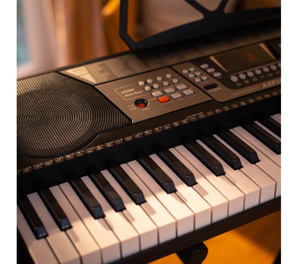 AXUS 61-Key Portable Electronic Keyboard - Black image number 5 of 6