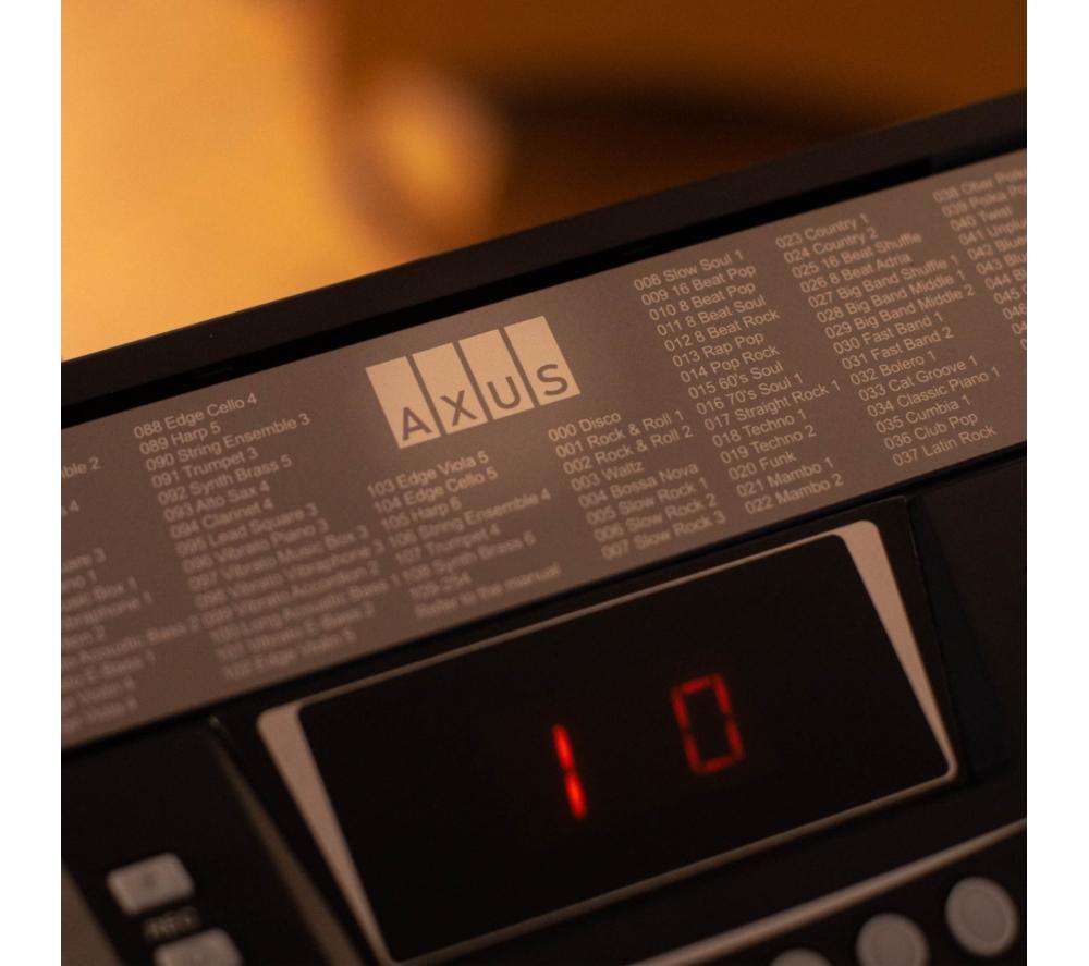 AXUS 61-Key Portable Electronic Keyboard - Black image number 6 of 6