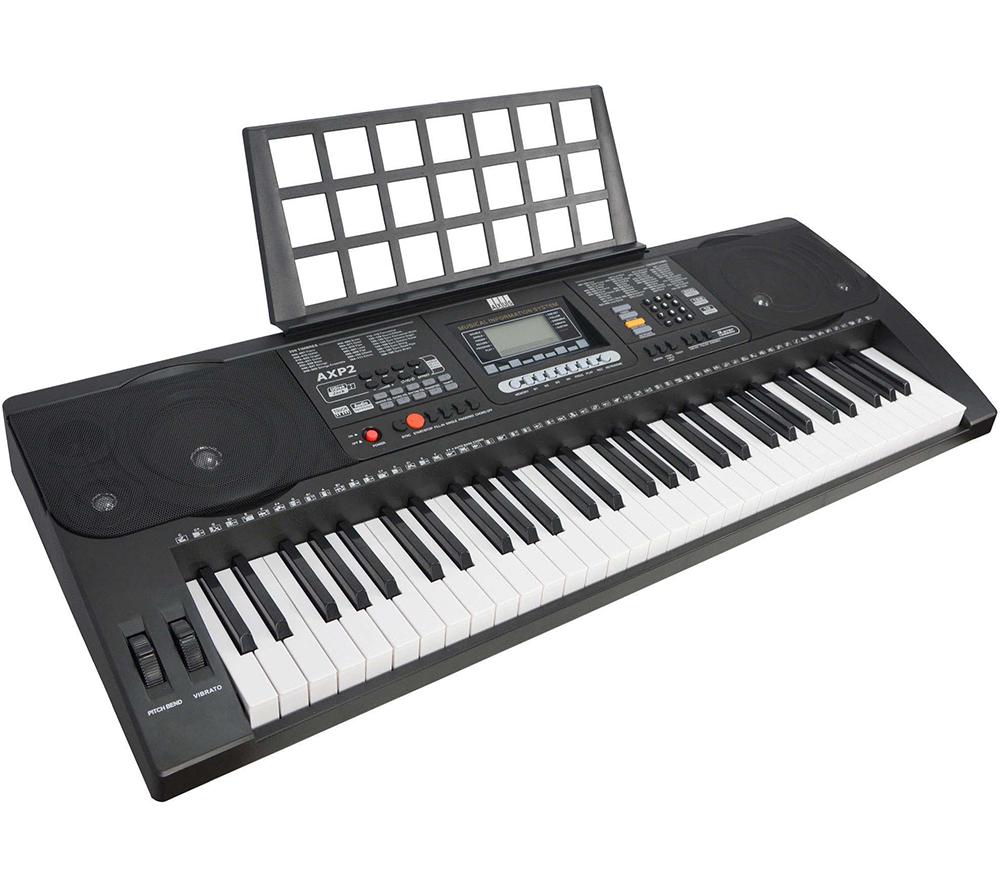 Axus AXP2 Electronic Keyboard - Black, Black