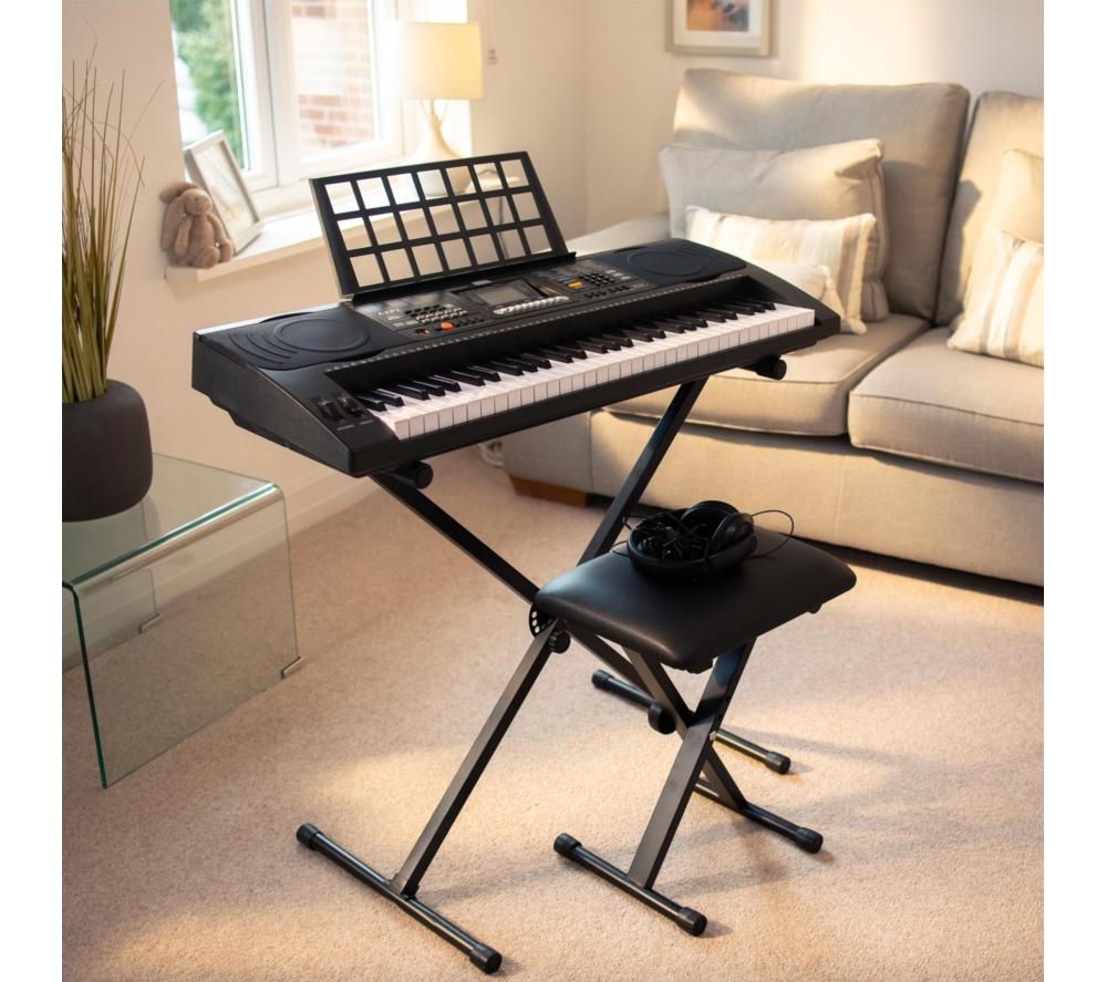 AXUS AXP2 Electronic Keyboard with Bench - Black image number 5 of 6