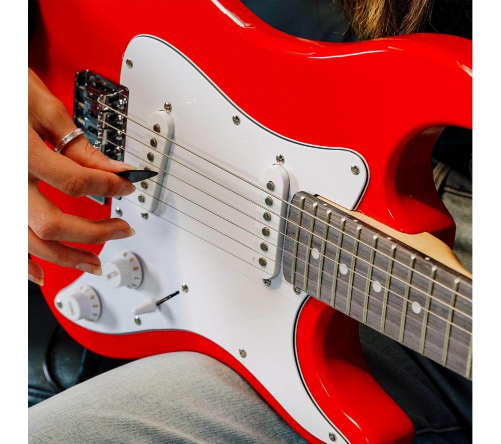 3RD AVENUE 3/4 Size Electric Guitar Bundle - Red image number 6 of 6