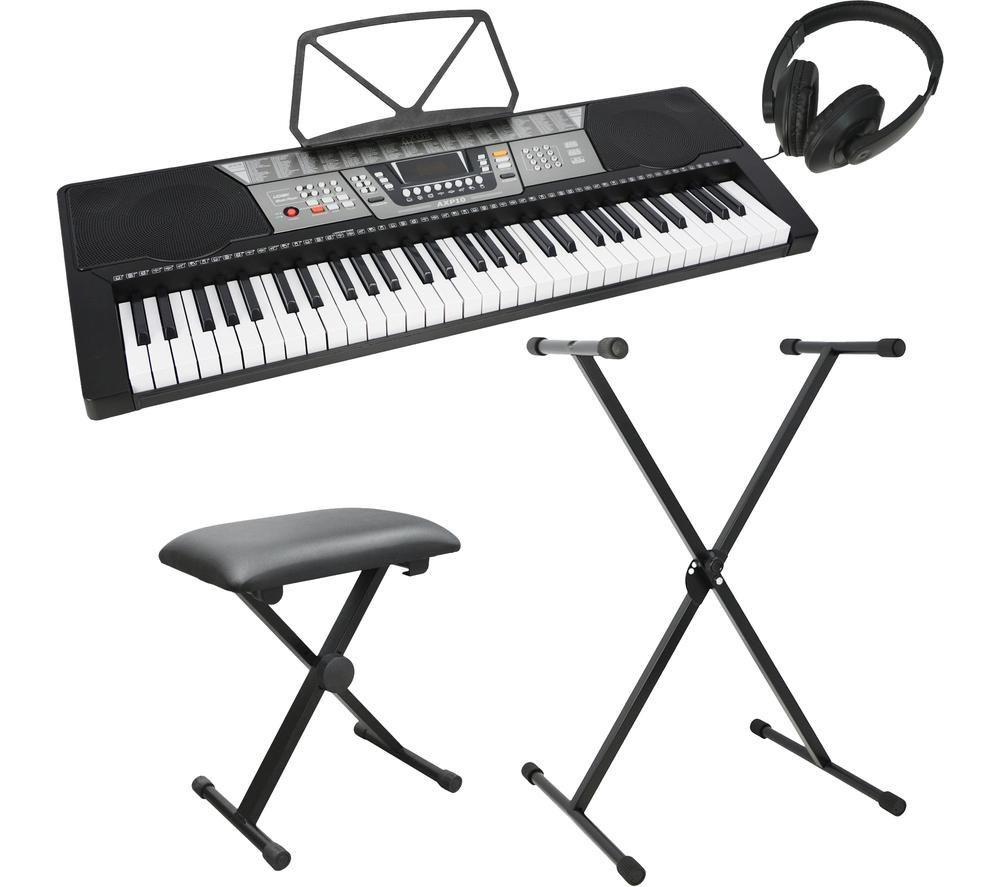 Axus AXP10 Electronic Keyboard Pack - Black, Black