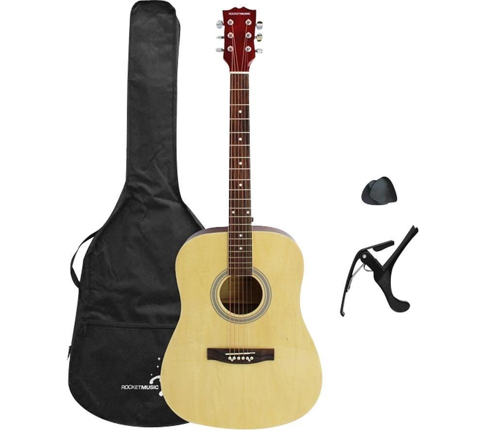Rocket XF202 Dreadnought Acoustic Guitar Bundle review