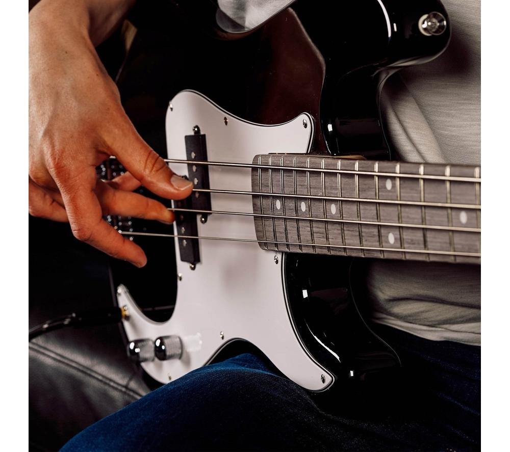 3RD AVENUE Full Size 4/4 Electric Bass Guitar Bundle - Black image number 6 of 6