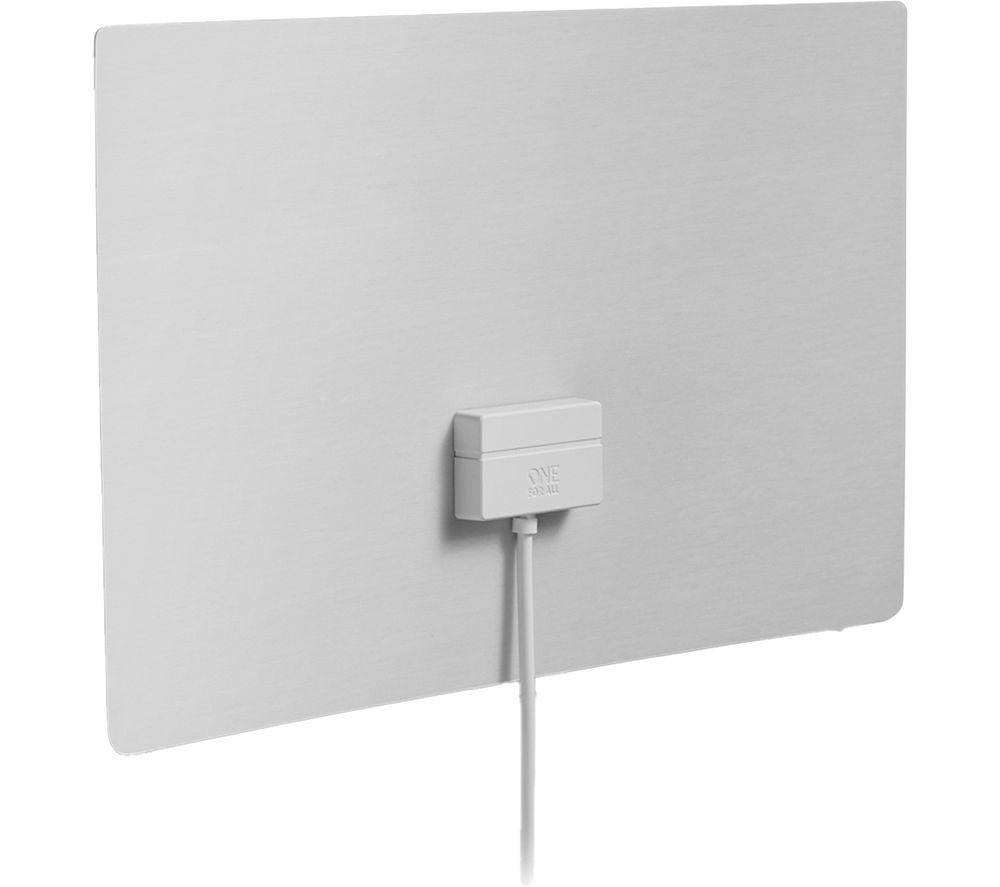 One For All Sv 9440 Full Hd Amplified Indoor Tv Aerial, Black,White