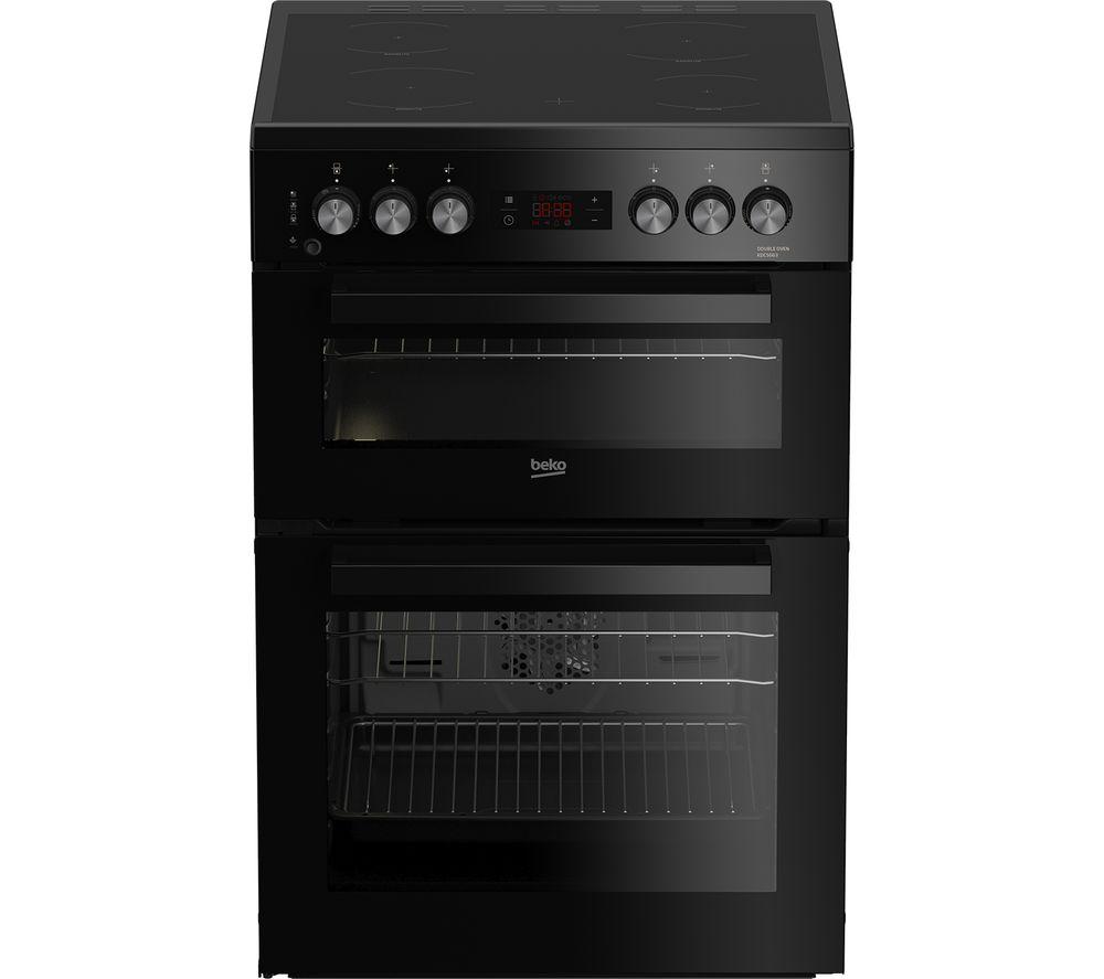 BEKO KDCS663K 60 cm Electric Ceramic Cooker - Black, Black