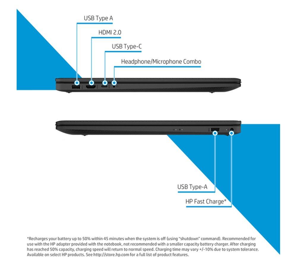 HP 17-cn0500sa 17.3' Laptop - Intel® Core™ i3, 512 GB SSD, Black - image 6