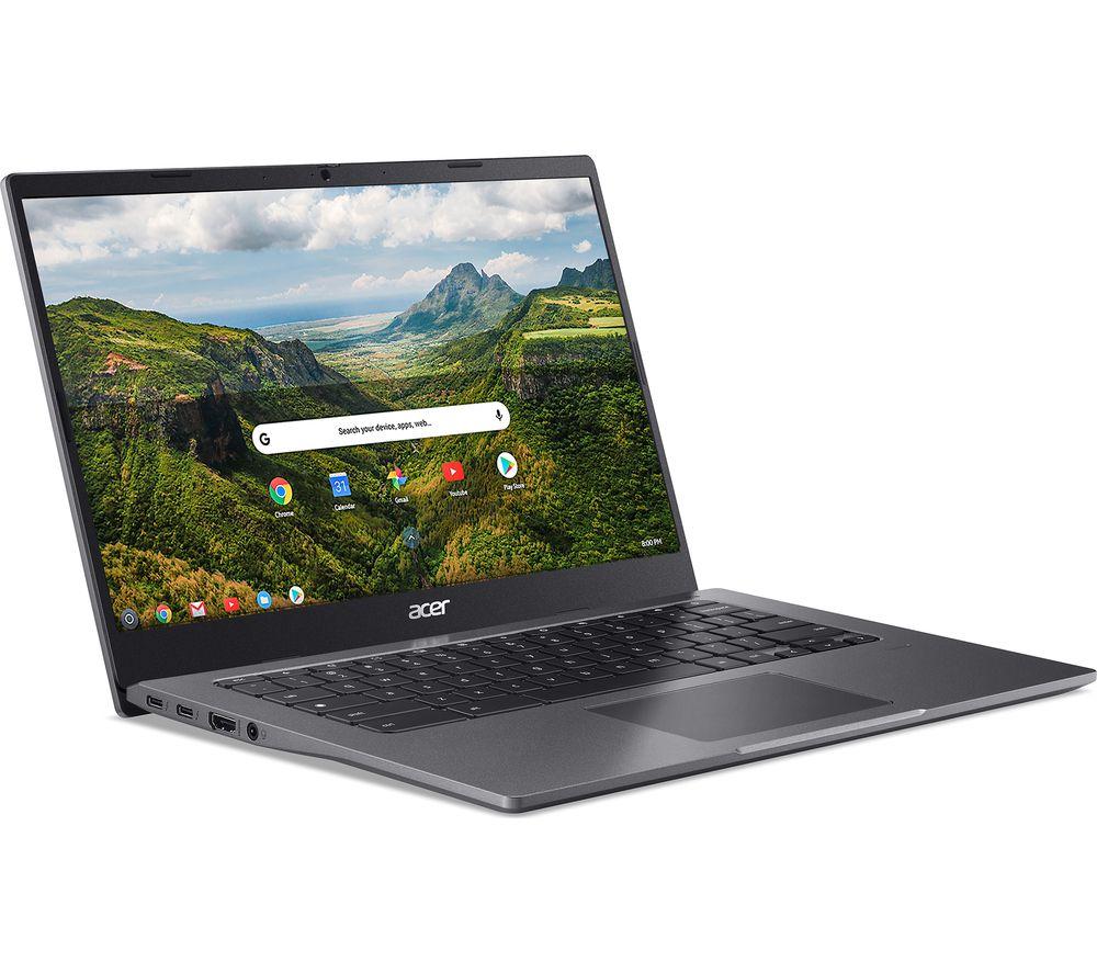 Image of ACER 514 14" Chromebook - Intel®Core i3, 128 GB SSD, Grey, Silver/Grey