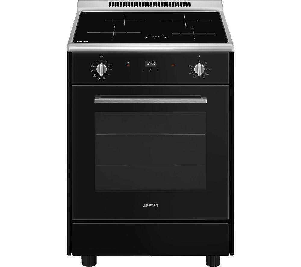 Buy SMEG Concert CP60ITVN 60 cm Electric Induction Cooker Black & Stainless Steel Currys