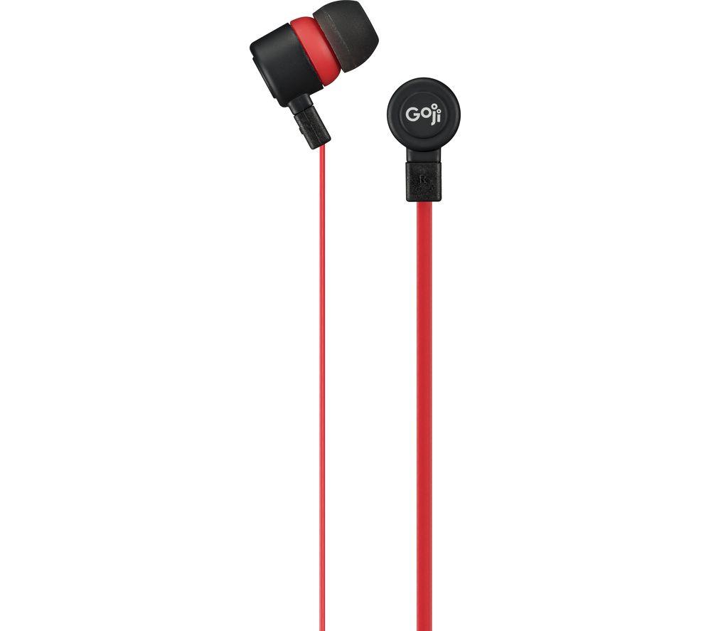 GOJI Berries 3.0 Earphones - Raspberry, Black,Red