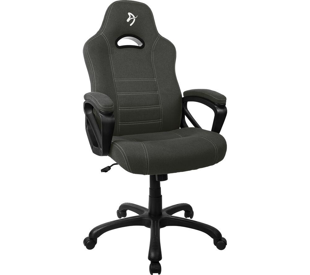 AROZZI ARZZ05 Enzo Woven Fabric Gaming Chair - Grey & Black